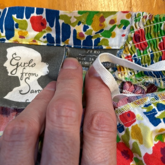 GIRLS FROM SAVOY 0 Vintage Floral Garden Party Halter Dress Smocked - Picture 7 of 10